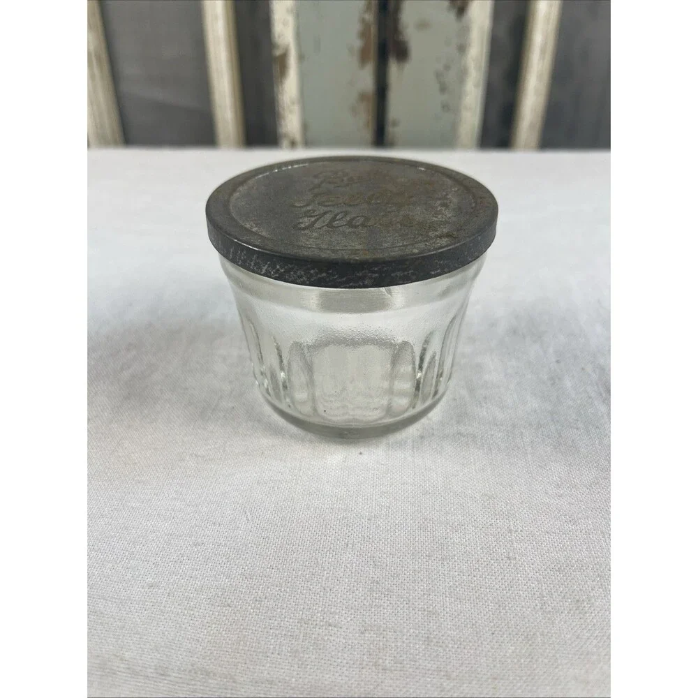 Vintage Ball Jelly Glass With Lid
